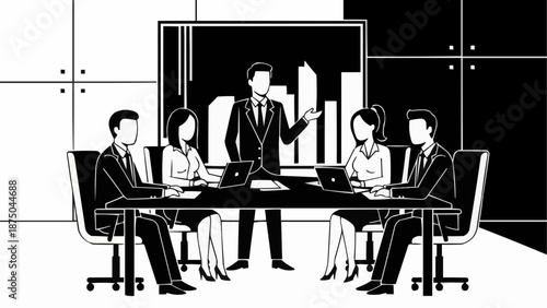 business meeting in office