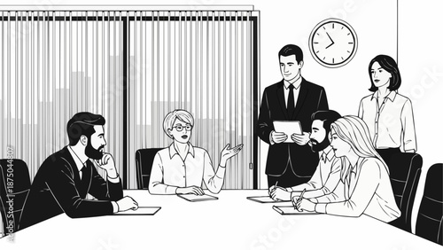 business people in office