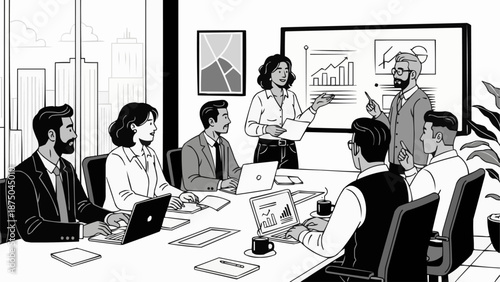 business meeting in office