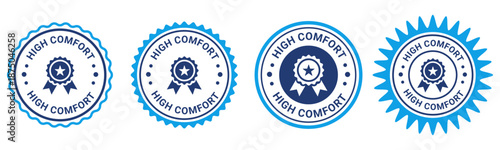High comfort ergonomic quality product badge