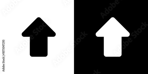 成長・上昇を表す上向き矢印のアイコン（ベクター）