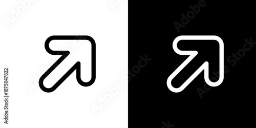 斜め右上・外部リンクの矢印アイコン（ベクター）