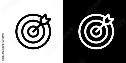 ターゲット・目標・狙いのアイコン（ベクター）