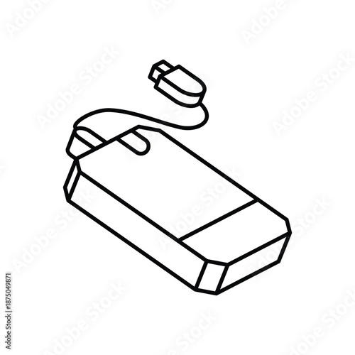 Hard Disk icon clean and modern vector illustration