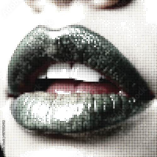 Close Up Of Woman Lips