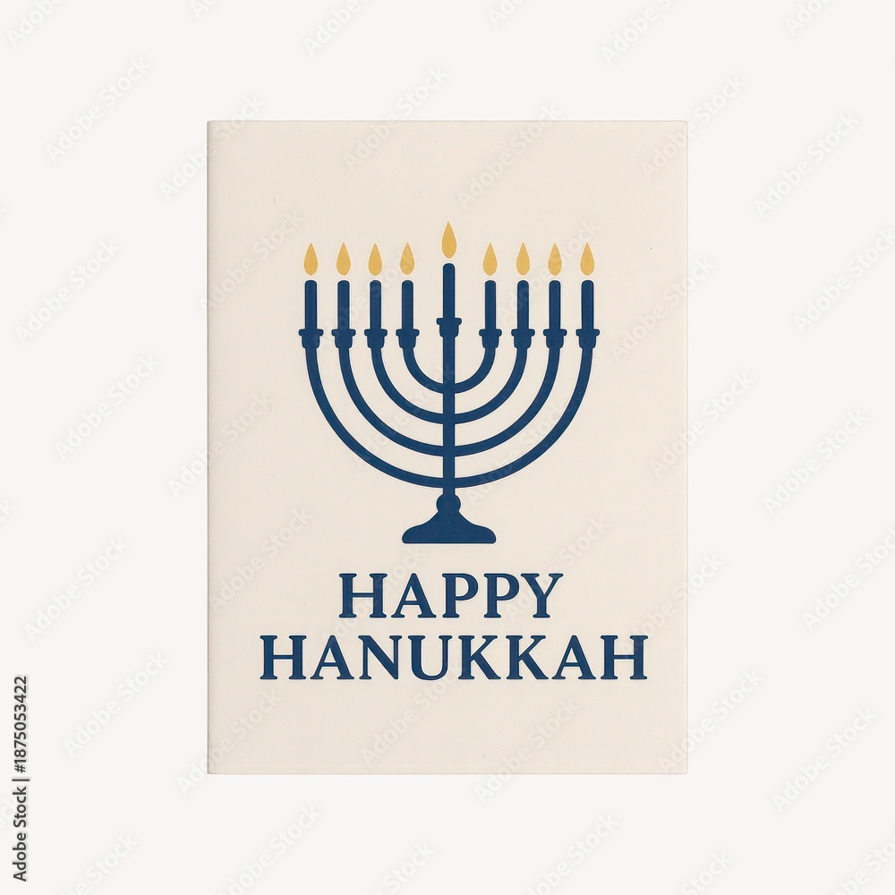 Obraz premium Hanukkah greeting card design