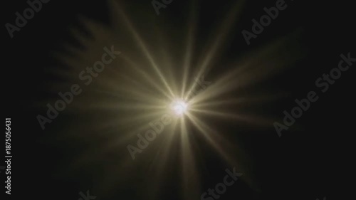 explosion of light on dark background 