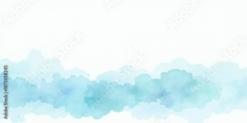 Beautiful blue sky background with fluffy white clouds and bright sunlight on a clear summer day creating a peaceful nature cloudscape