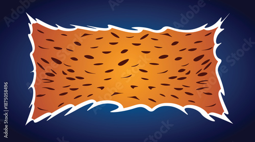 Ripped Leather Texture Background With Torn Edges Rustic Vintage Animal Skin Style