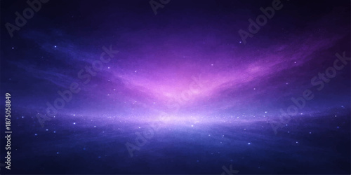 Abstract blue space background featuring a bright nebula and glowing stars within a dark cosmic galaxy wallpaper
