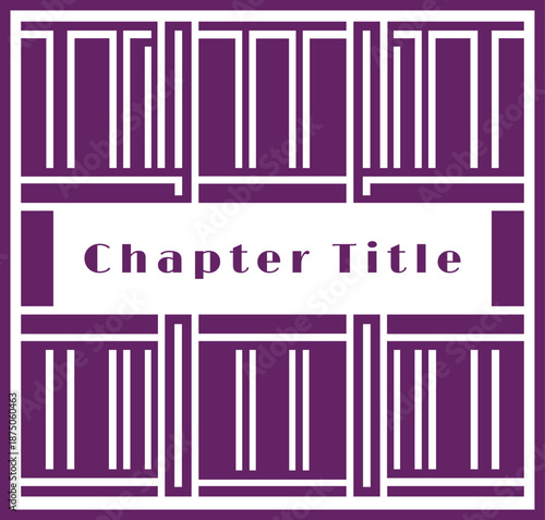 Chapter Title stacked spines