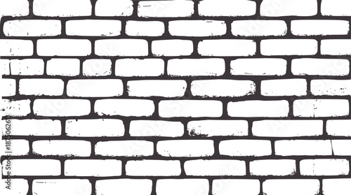 Brick wall texture with dark grey mortar