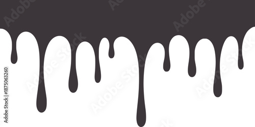 Dark gray paint drips a abstract texture black dripping