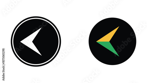 Navigation icons with directional arrows