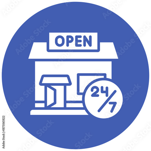 24 Hrs Open Icon