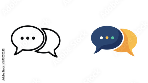 Conversation bubbles representing communication
