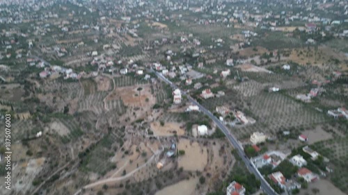aerial view of the city