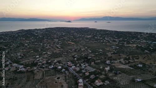 aerial view of Aegina