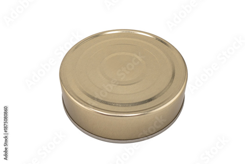 Aluminium can isolated on white background. Aluminium beverage cans. Food can. Metal containers for packaging