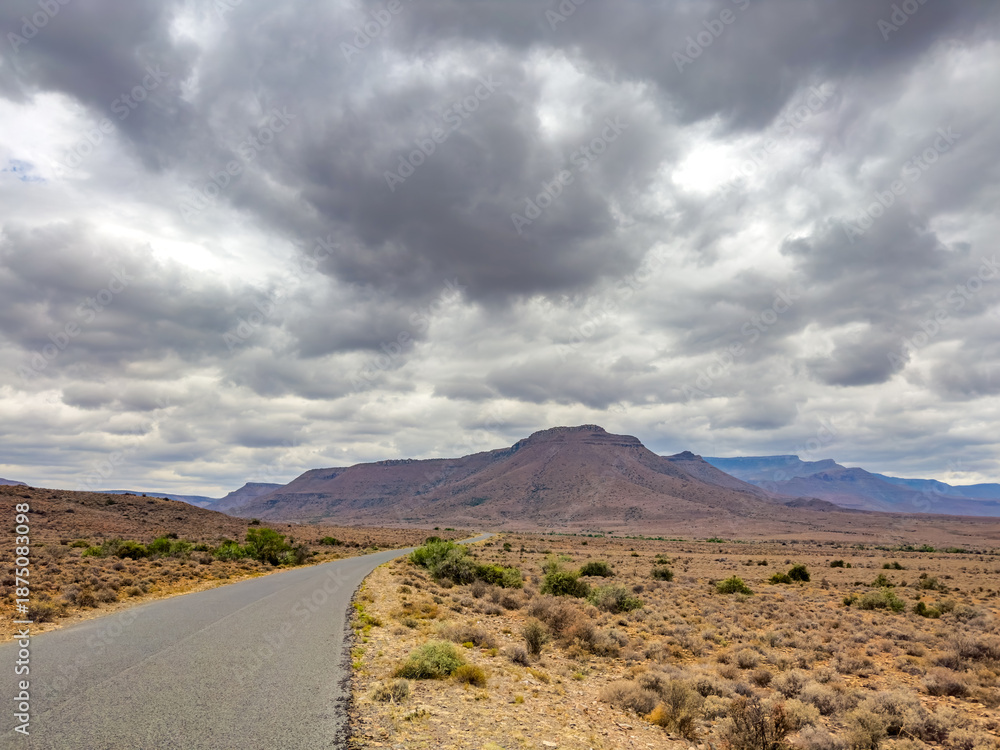 Fototapeta premium View of Arid desert landscape in the Karoo