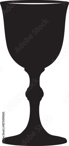 Elegant wine goblet
