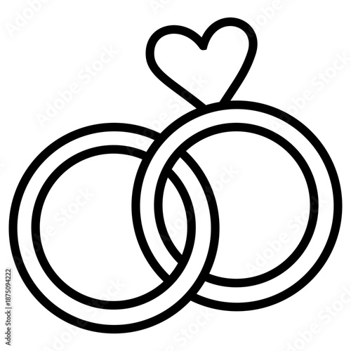 Engagement Rings Vector Illustration 