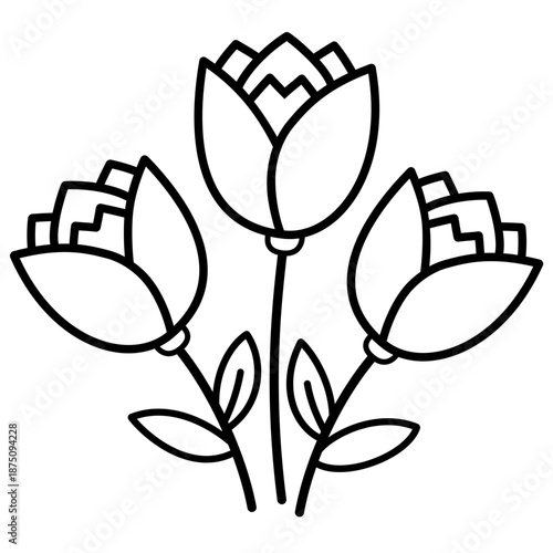 Tulips Vector Illustration 