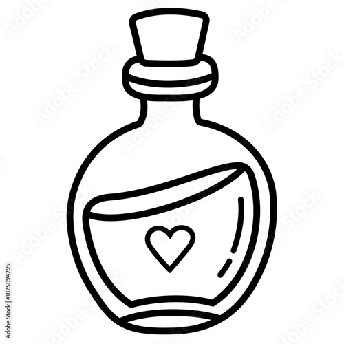 Love Potion Vector Illustration 