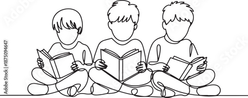 Continuous Line Drawing: Friendship and the Joy of Reading
