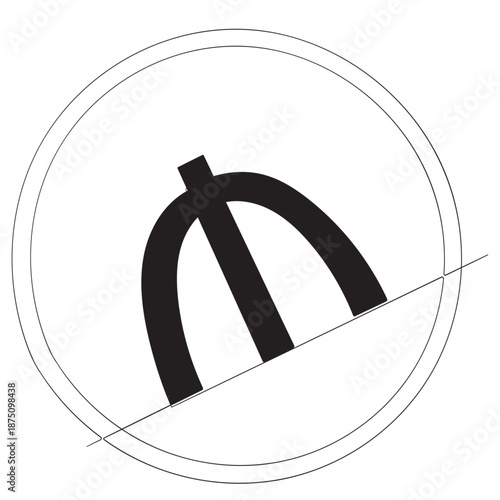 Azerbaijan Currency Symbol, Azerbaijani Manat Icon, AZN Sign. Vector Illustration