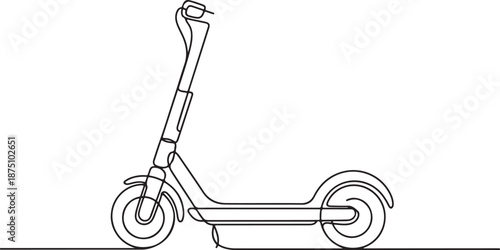 Eco-Friendly City Transport A Simple Vector Illustration