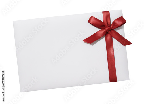 Wallpaper Mural White Gift Box with Red Ribbon Torontodigital.ca