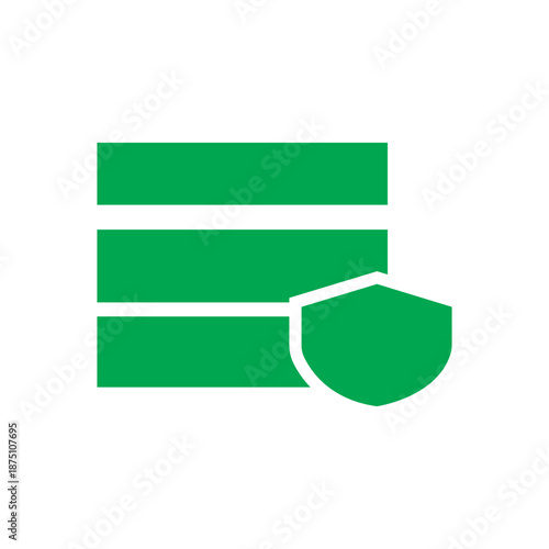 Data Protection Security Shield Icon Vector Illustration