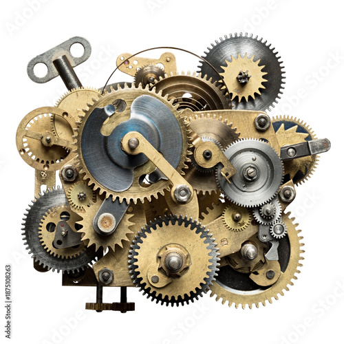 Photos machine mechanism with gears