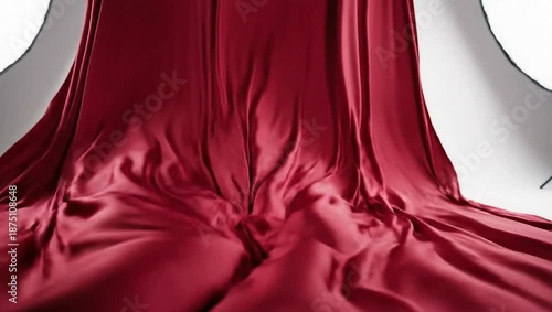 Wallpaper Mural abstract Flowing Silk Fabric in Slow Motion for Luxury and Elegant Cinematic Stock Video Backgrounds Torontodigital.ca