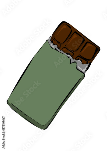 Eine Tafel Schokolade