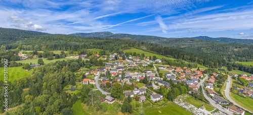 Принти на полотні Ausblick auf die bayerisch-böhmische Grenzregion bei Bayerisch-Eisenstein am Gro
