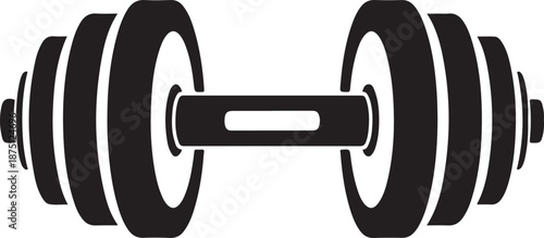 Black Dumbbell weight fitness