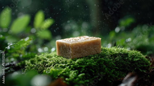 Handmade Soap on Moss