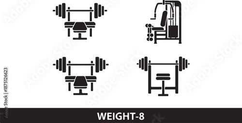 Weight Machine fitness exercise gym equipment dumbbells