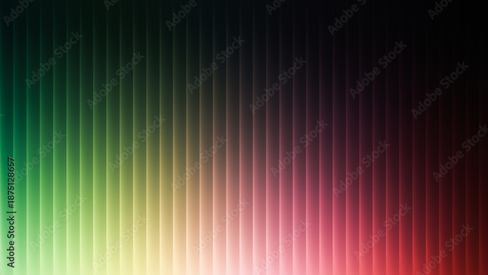 Fototapeta premium Vibrant abstract gradient background with vertical lines transitioning from green to red, creating a dynamic and colorful visual effect suitable for modern design and creative projects