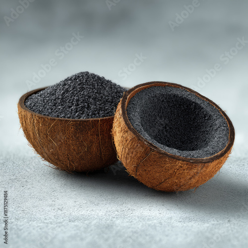 Coconut Shells with Activated Charcoal