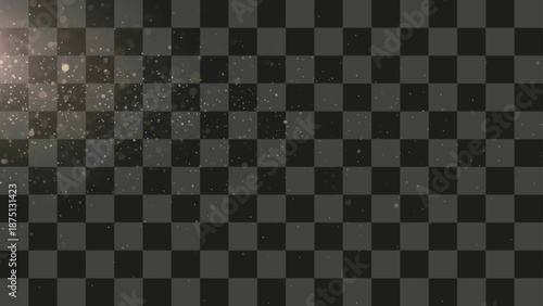 Glowing Particles Floating Dust Effect Soft Blurry Cinematic Vector Illustration Bright Warm White Light Isolated Transparent Overlay