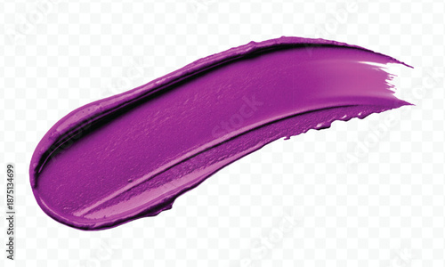 realistic 3d smooth glossy lipstick or paint swatch smear smudge in different color style isolated on transparent background