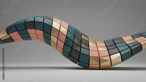 Geometric Segmented Abstract Wave