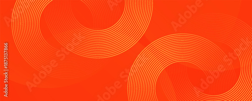 Abstract orange background with concentric circles, perfect for graphic design, web design, backgrounds, presentations, and digital art projects.