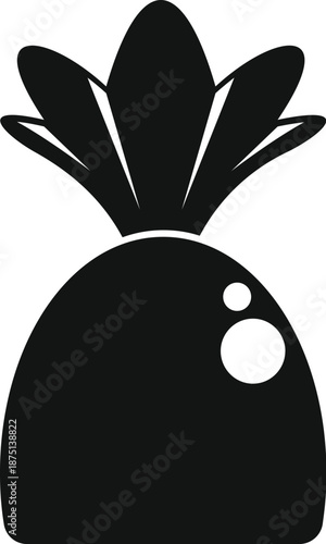 Dark silhouette showing a sweet bonbon candy confection icon