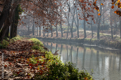 View of Litheos river of Trikala (Thessaly region, Greece)