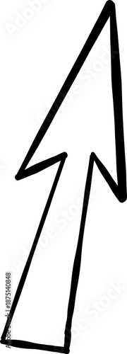 Hand pointer, mouse pointer, arrow hand drown doodle sketch click here action