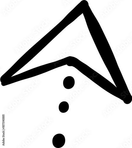 Hand pointer, mouse pointer, arrow hand drown doodle sketch click here action